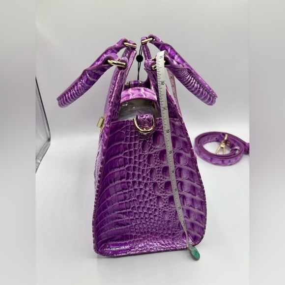 Brahmin Adrian Satchel Lilac Essence Melbourne Leather Bag - Picture 7 of 16